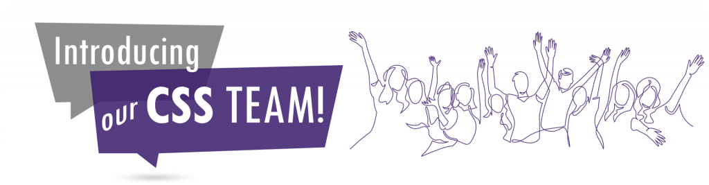 meet the css team purple illustration banner